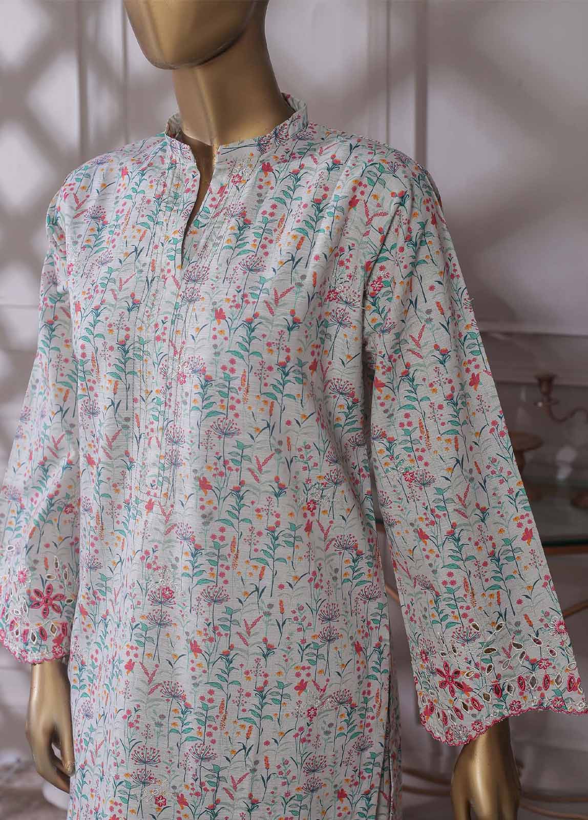 Bin Saeed Fabric - KKF-051 - 2 Piece Embroidered Khaddar