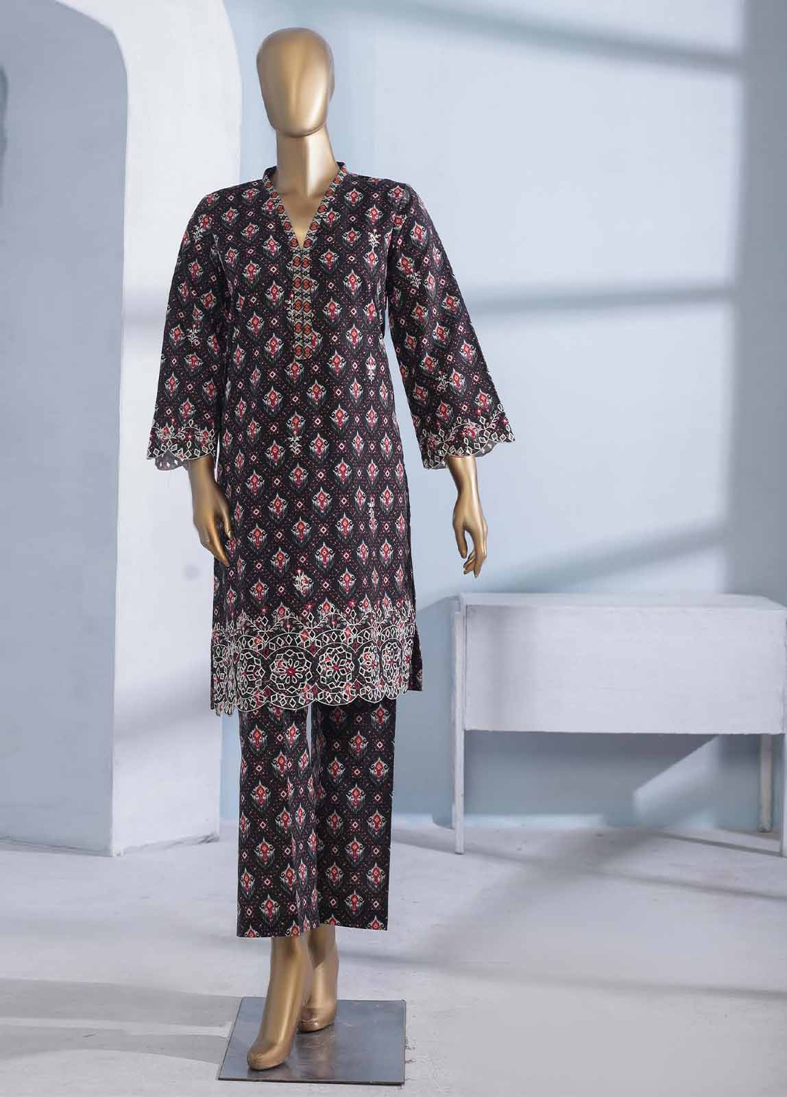 Bin Saeed Fabric - KKF-053 - 2 Piece Embroidered Khaddar