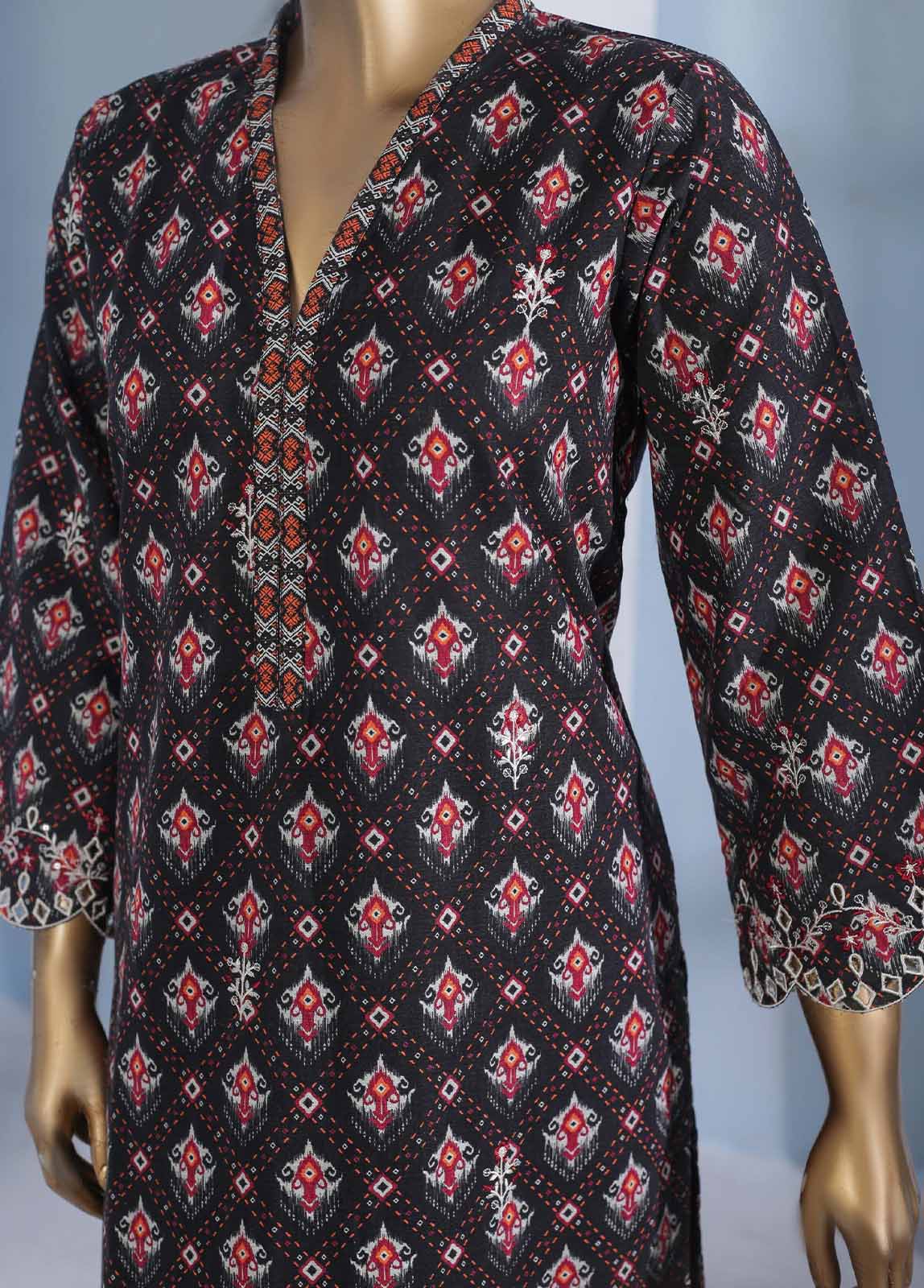 Bin Saeed Fabric - KKF-053 - 2 Piece Embroidered Khaddar