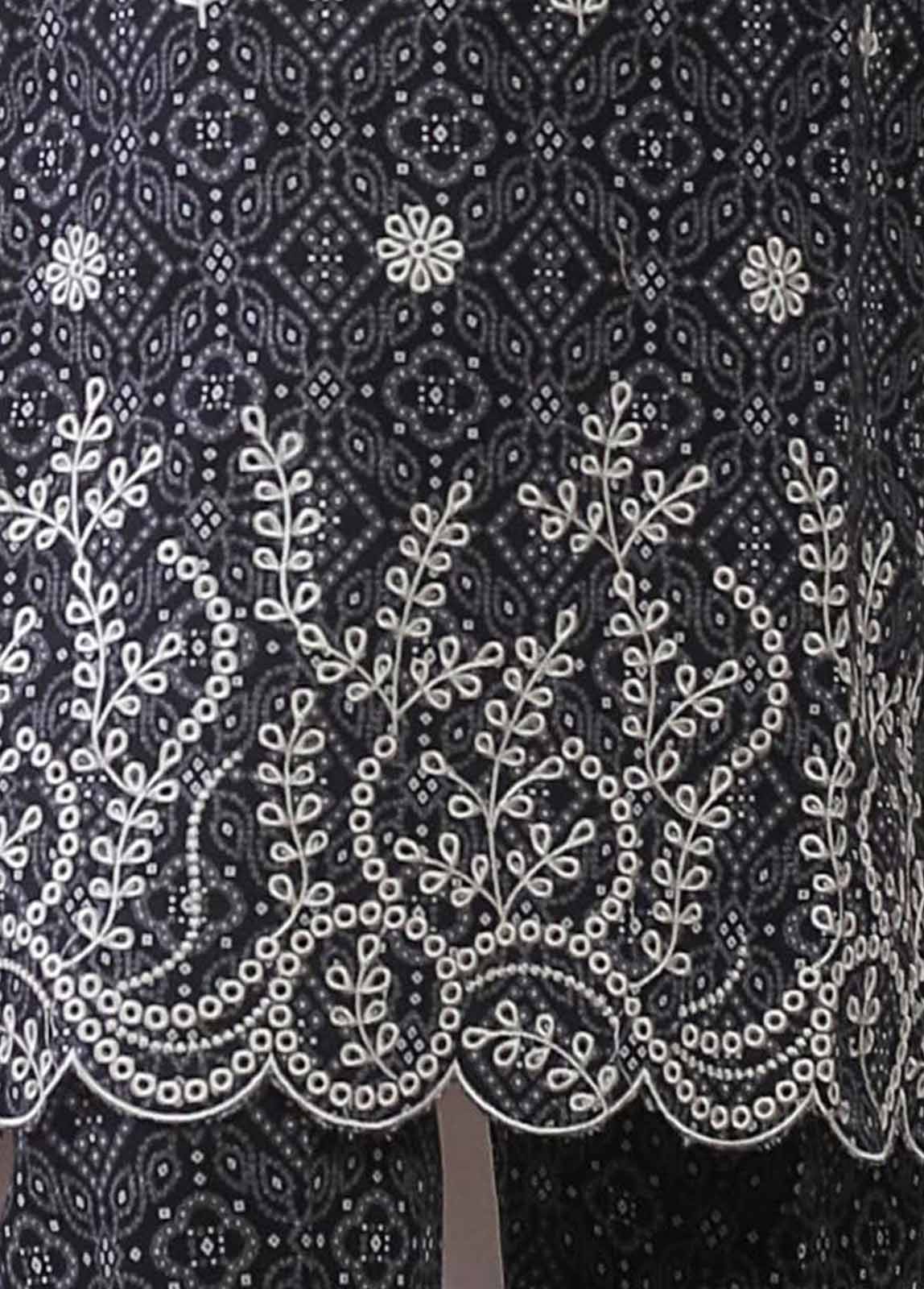 Bin Saeed Fabric - KKF-055 A - 2 Piece Embroidered Khaddar