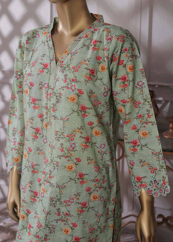 Bin Saeed Fabric - KKF-058 - 2 Piece Embroidered Khaddar