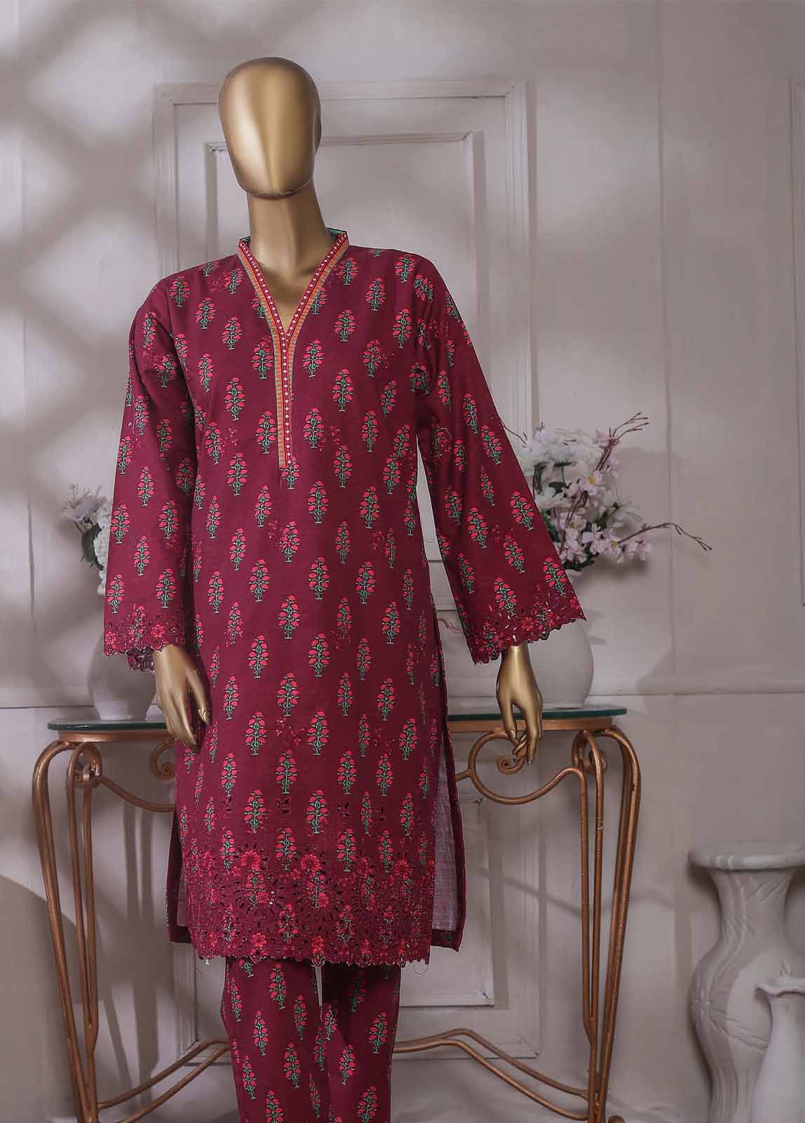 Bin Saeed Fabric - KKF-063 - 2 Piece Embroidered Khaddar