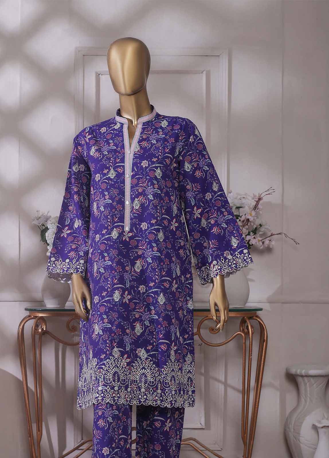 Bin Saeed Fabric - KKF-064 - 2 Piece Embroidered Khaddar