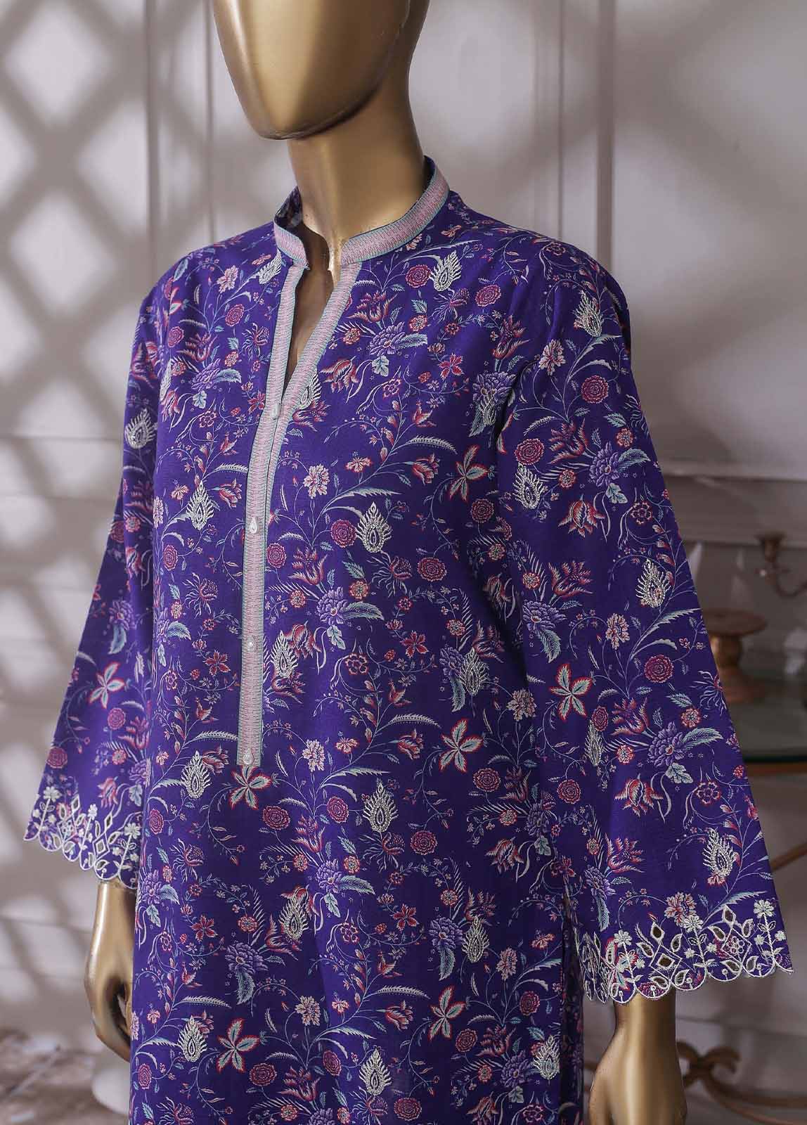 Bin Saeed Fabric - KKF-064 - 2 Piece Embroidered Khaddar