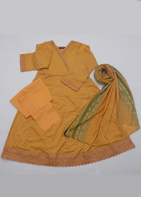LFR-1781 - 3 Piece Lawn Embroidery Frock Style Shirt