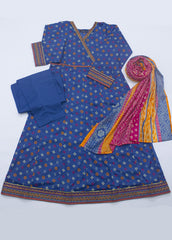 LFR-1793 - 3 Piece Lawn Embroidery Frock Style Shirt