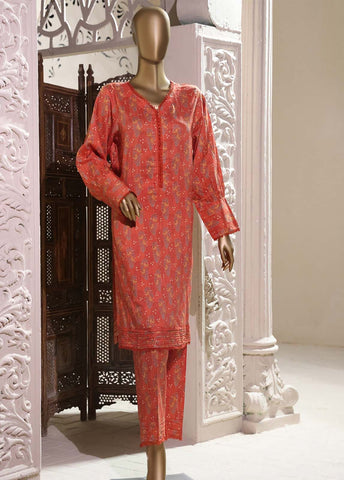 Bin Saeed Fabric - LI-5874- 2 Piece Printed Linen