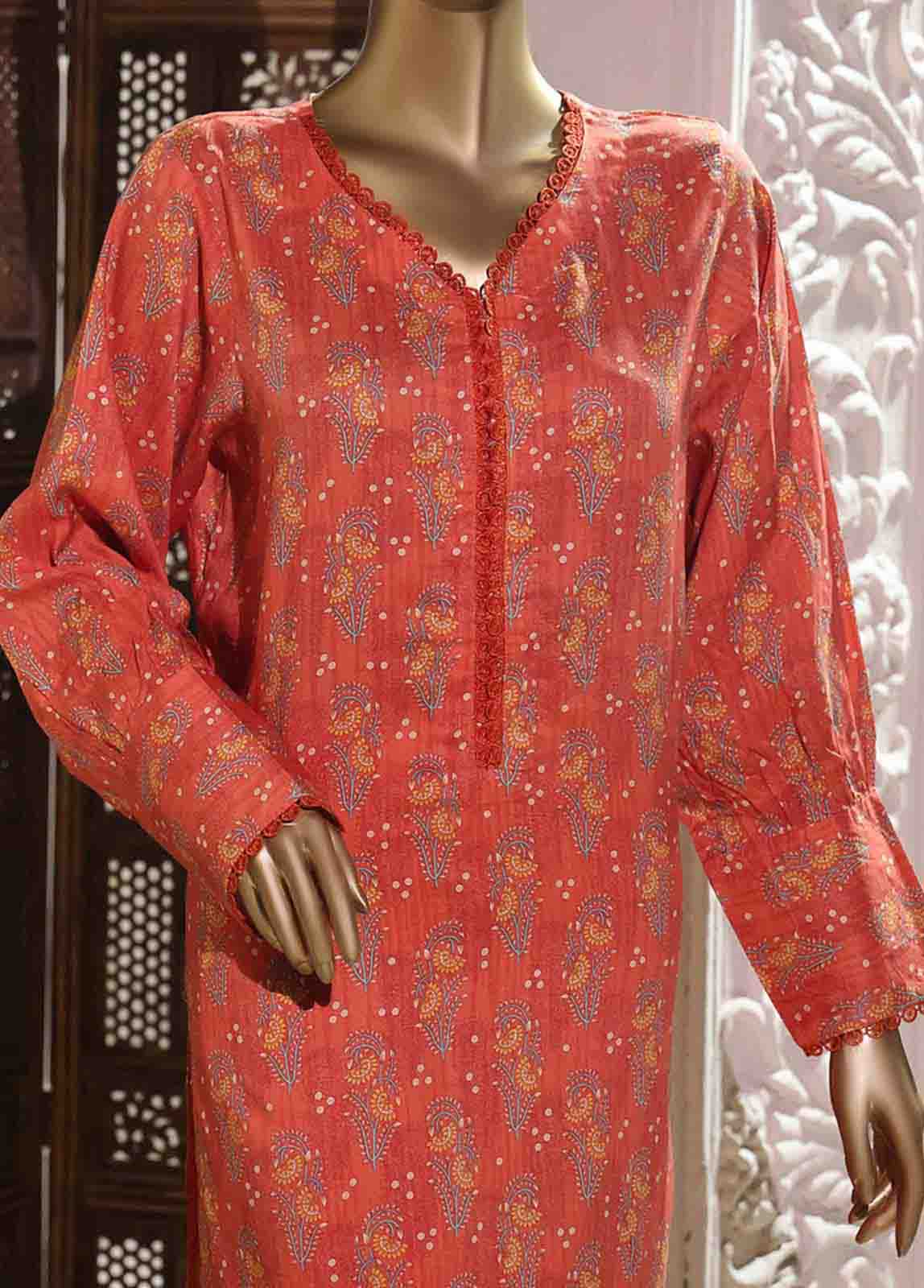Bin Saeed Fabric - LI-5874- 2 Piece Printed Linen