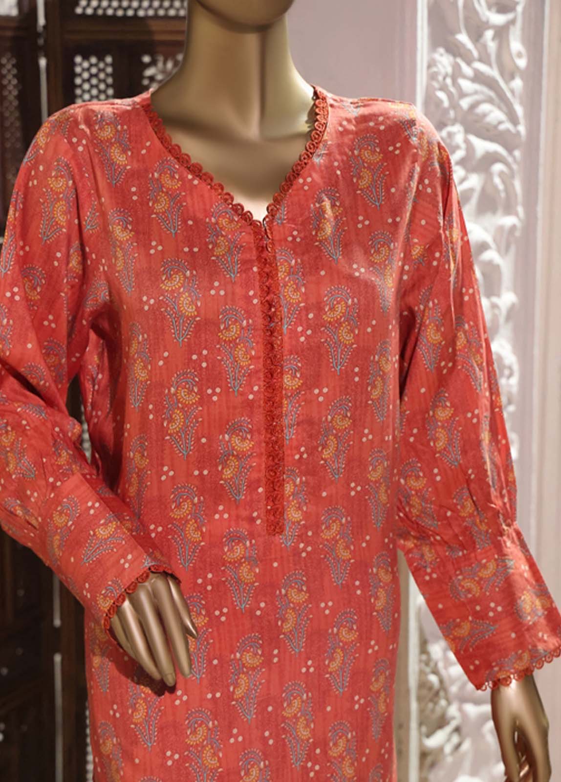 Bin Saeed Fabric - LI-5874- 2 Piece Printed Linen