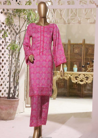 Bin Saeed Fabric - LI-5876- 2 Piece Printed Linen