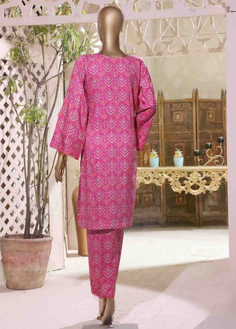Bin Saeed Fabric - LI-5876- 2 Piece Printed Linen