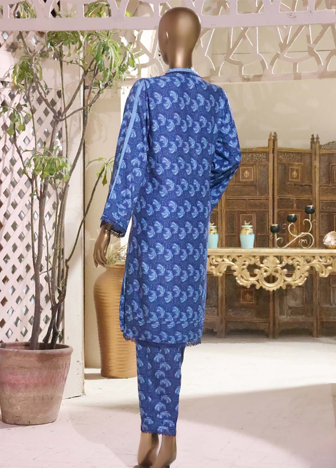 Bin Saeed Fabric - LI-5877 - 2 Piece Printed Linen