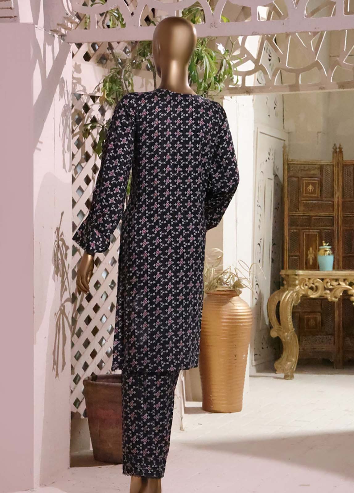 Bin Saeed Fabric - LI-5879- 2 Piece Printed Linen
