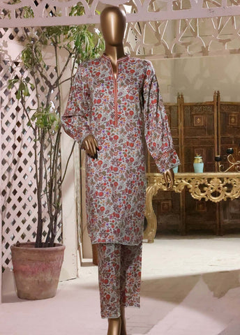Bin Saeed Fabric - LI-5881- 2 Piece Printed Linen