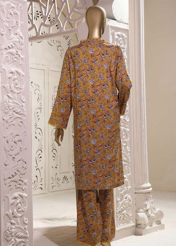 Bin Saeed Fabric - LI-5886-2 Piece Printed Linen