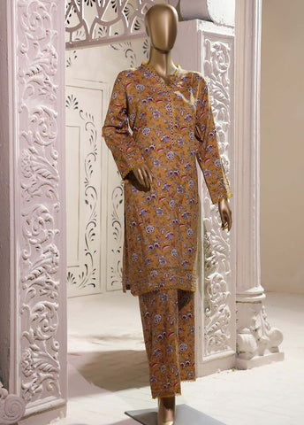 Bin Saeed Fabric - LI-5886-2 Piece Printed Linen