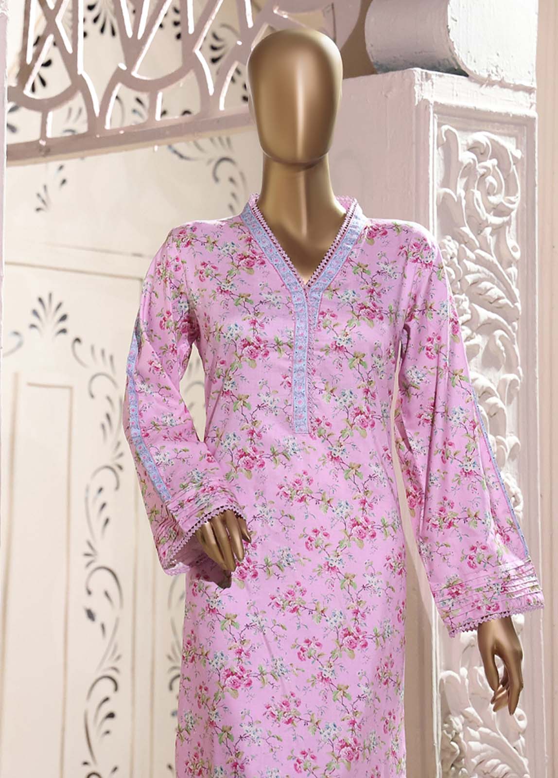 Bin Saeed Fabric - LI-5889- 2 Piece Printed Linen