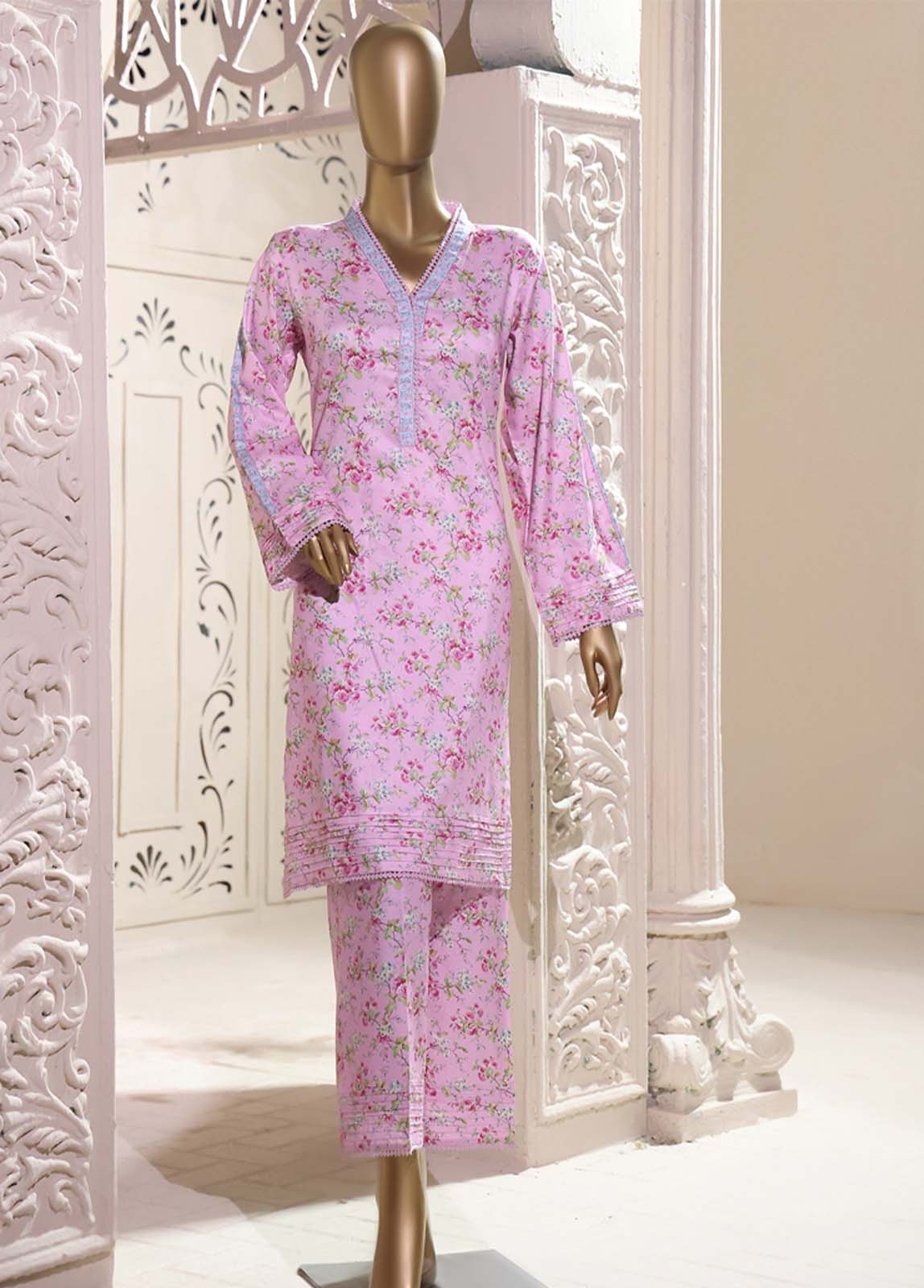 Bin Saeed Fabric - LI-5889- 2 Piece Printed Linen