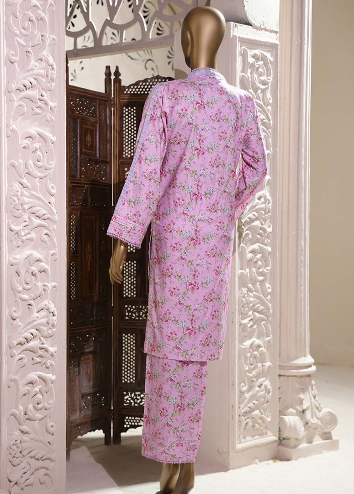 Bin Saeed Fabric - LI-5889- 2 Piece Printed Linen