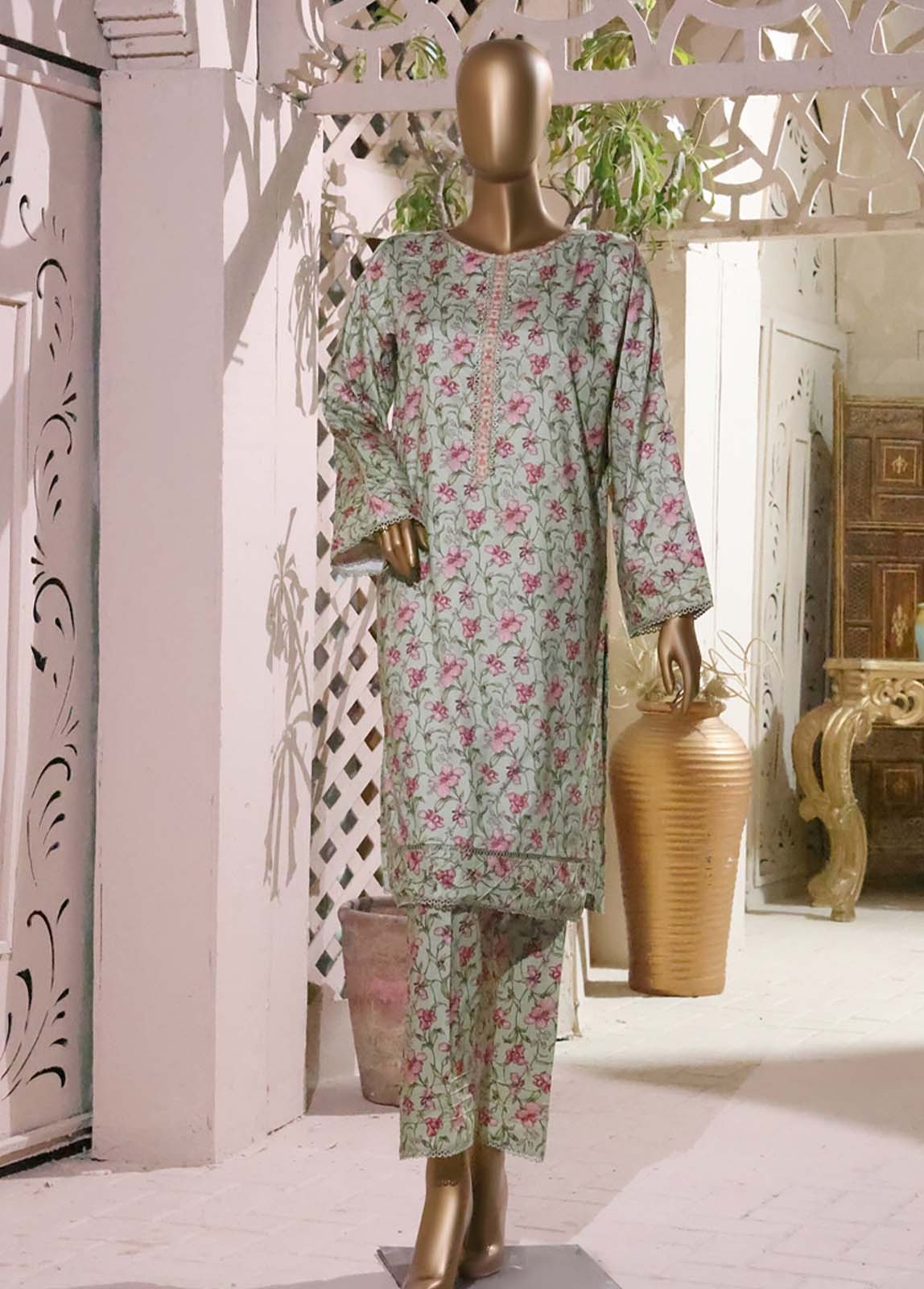 LI-5890- 2 Piece Printed Linen