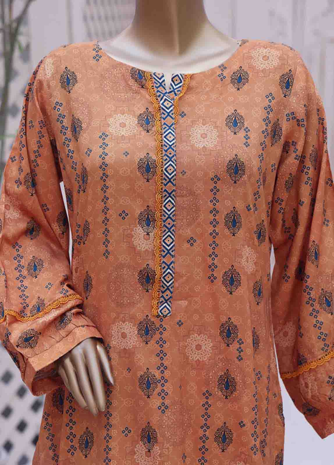 Bin Saeed Fabric - LI-5892- 2 Piece Printed Linen