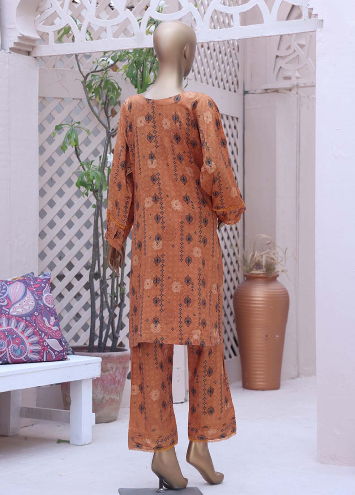 Bin Saeed Fabric - LI-5892- 2 Piece Printed Linen