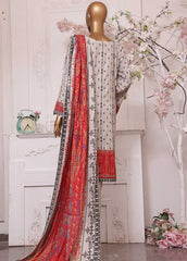 LIN-5148- 3 Piece Printed Linen