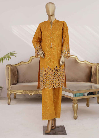 Bin Saeed Fabric - LRGF-0002-L- 2 Piece Chikankari