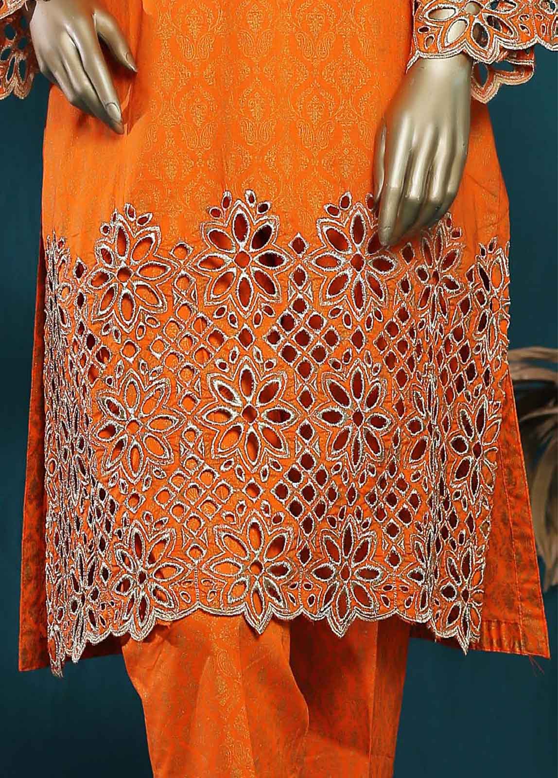 Bin Saeed Fabric - LRGF-0020-L- 2 Piece Chikankari