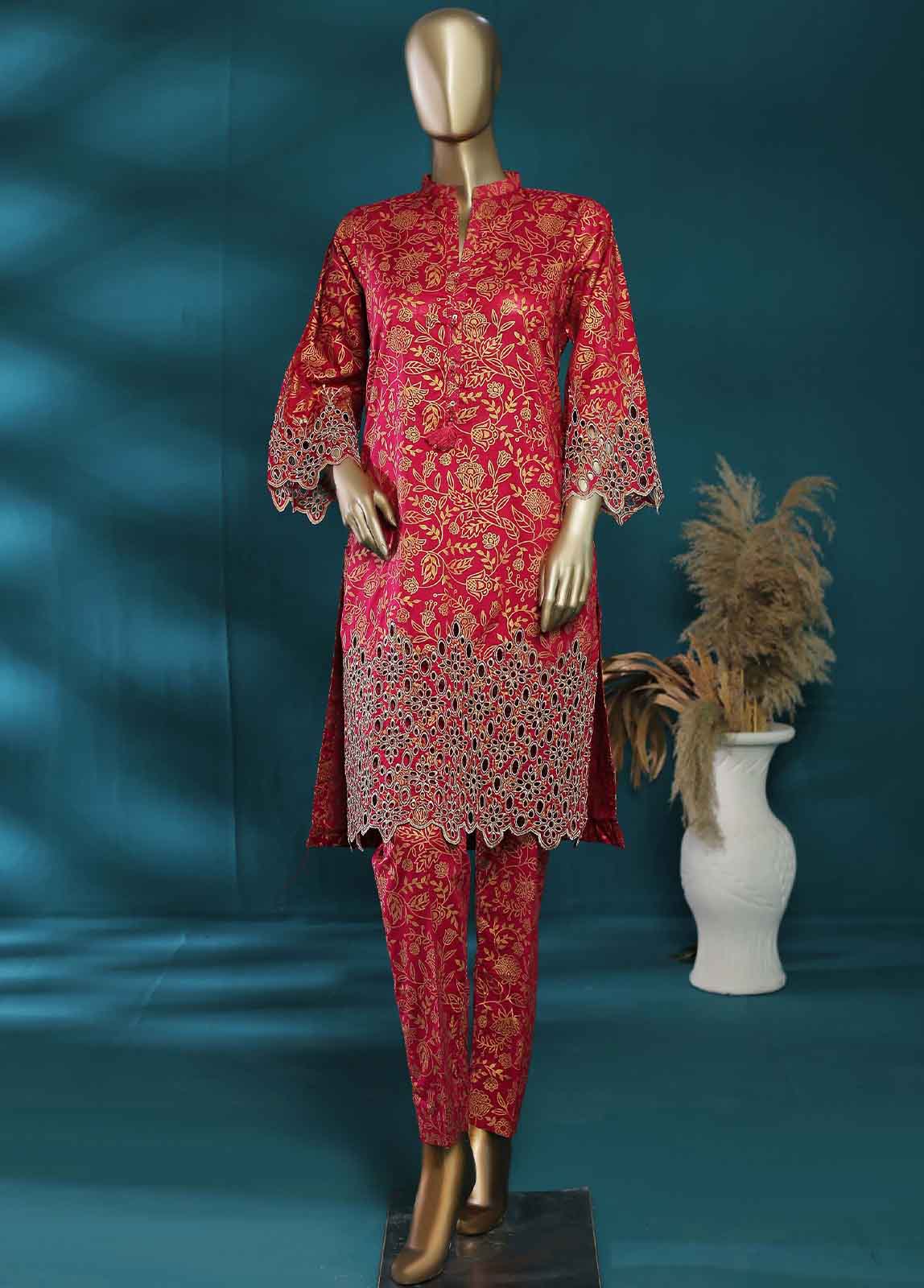 Bin Saeed Fabric - LRGF-0024-L- 2 Piece Chikankari