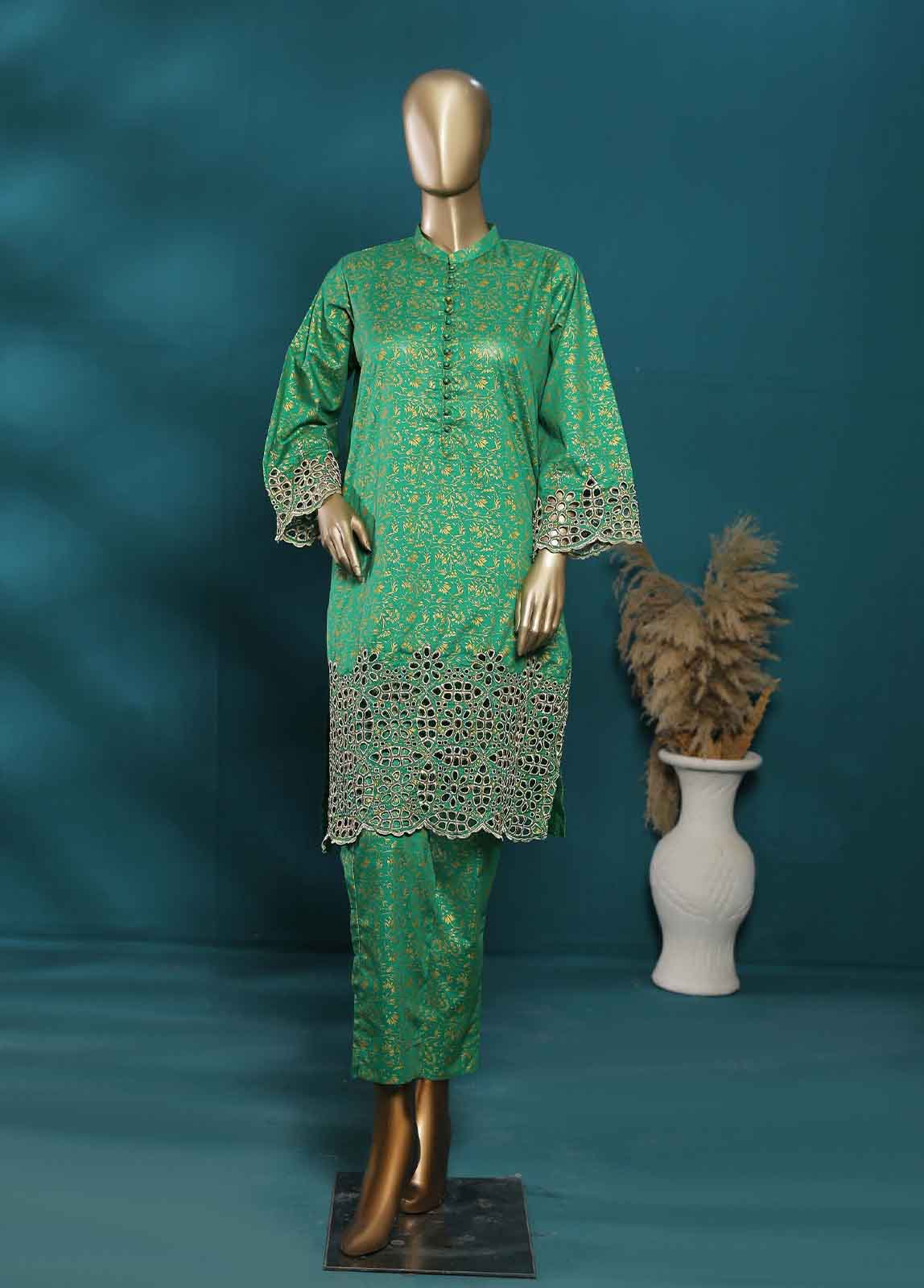 Bin Saeed Fabric - LRGF-0029-L- 2 Piece Chikankari