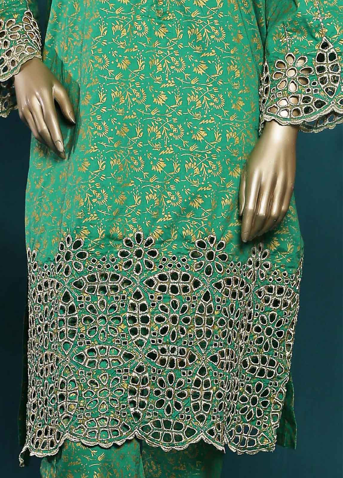 Bin Saeed Fabric - LRGF-0029-L- 2 Piece Chikankari