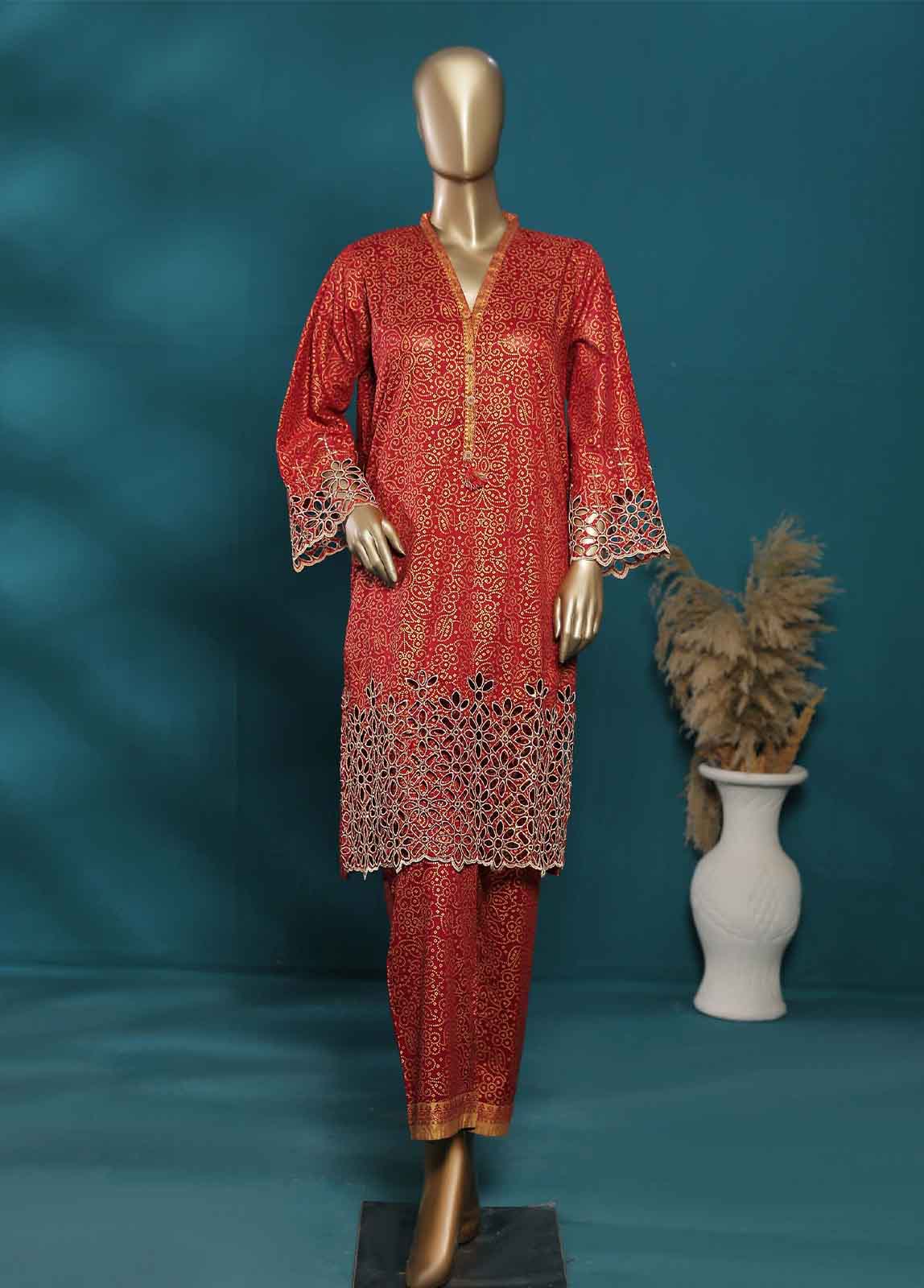 Bin Saeed Fabric - LRGF-0044-L- 2 Piece Chikankari