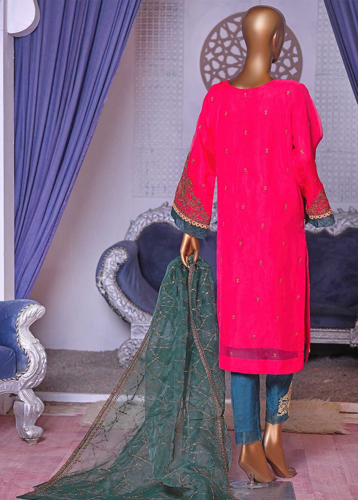 Bin Saeed Fabric - MS-D19 - R72 2 Piece Organza Formal