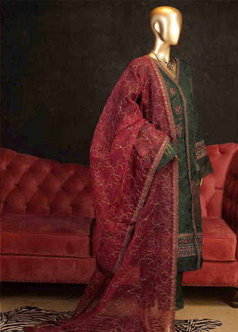 Bin Saeed Fabric - OMS-0003- 3 Piece Dhagakaari