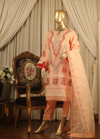 Bin Saeed Fabric - OMS-0004- 3 Piece Dhagakaari