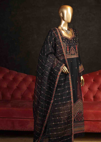Bin Saeed Fabric - OMS-001 A- 3 Piece Dhagakaari