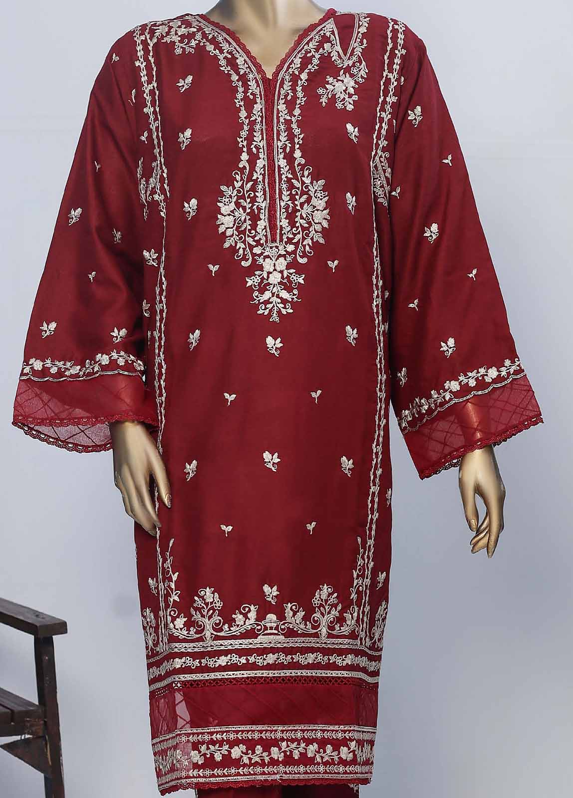 Bin Saeed Fabric - SM-049- 3 Piece Printed Stitched Suit