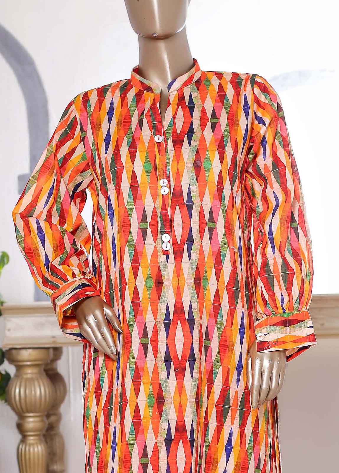 Bin Saeed Fabric - SMLS-TF66- 2 Piece Printed Lawn