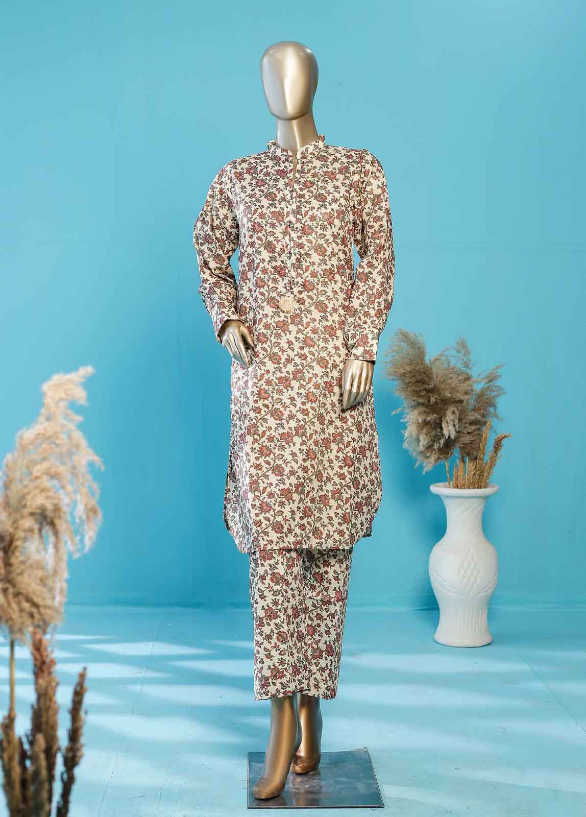 Bin Saeed Fabric - SMLS-TF73- 2 Piece Printed Lawn