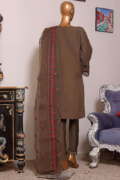 Bin Saeed Fabric - SPF-D34 -  3 Piece Organza Formal