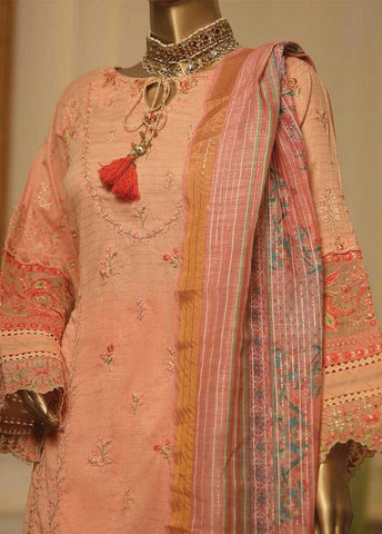 Bin Saeed Fabric - ZC-0002- 3 Piece ChikanKari