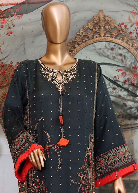 Bin Saeed Fabric - ZEF-0039 G -  3 Piece Organza Formal