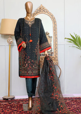 Bin Saeed Fabric - ZEF-0039 G -  3 Piece Organza Formal