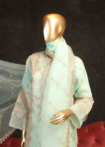 Bin Saeed Fabric - ZEF-2001 B- 3 Piece Dhagakaari