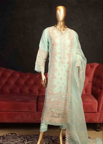 Bin Saeed Fabric - ZEF-2001 B- 3 Piece Dhagakaari
