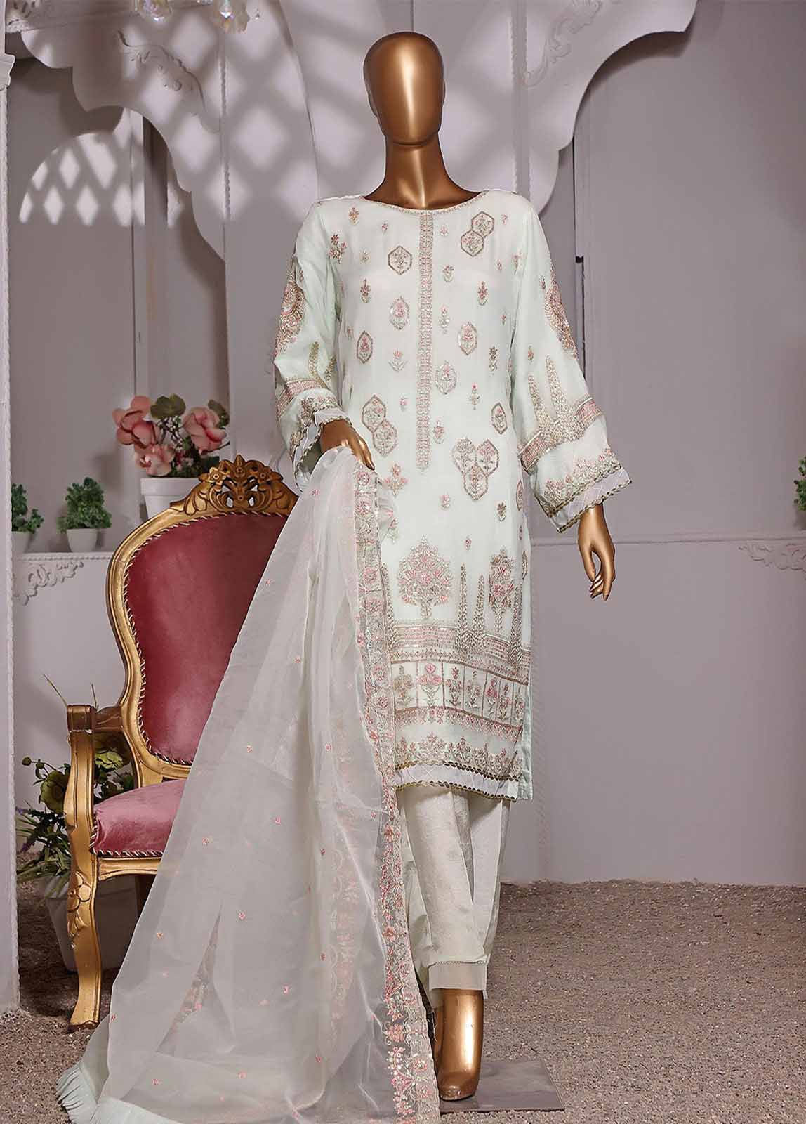 Bin Saeed Fabric - ZEF-C0014 D - 2 Piece Chiffon Formal