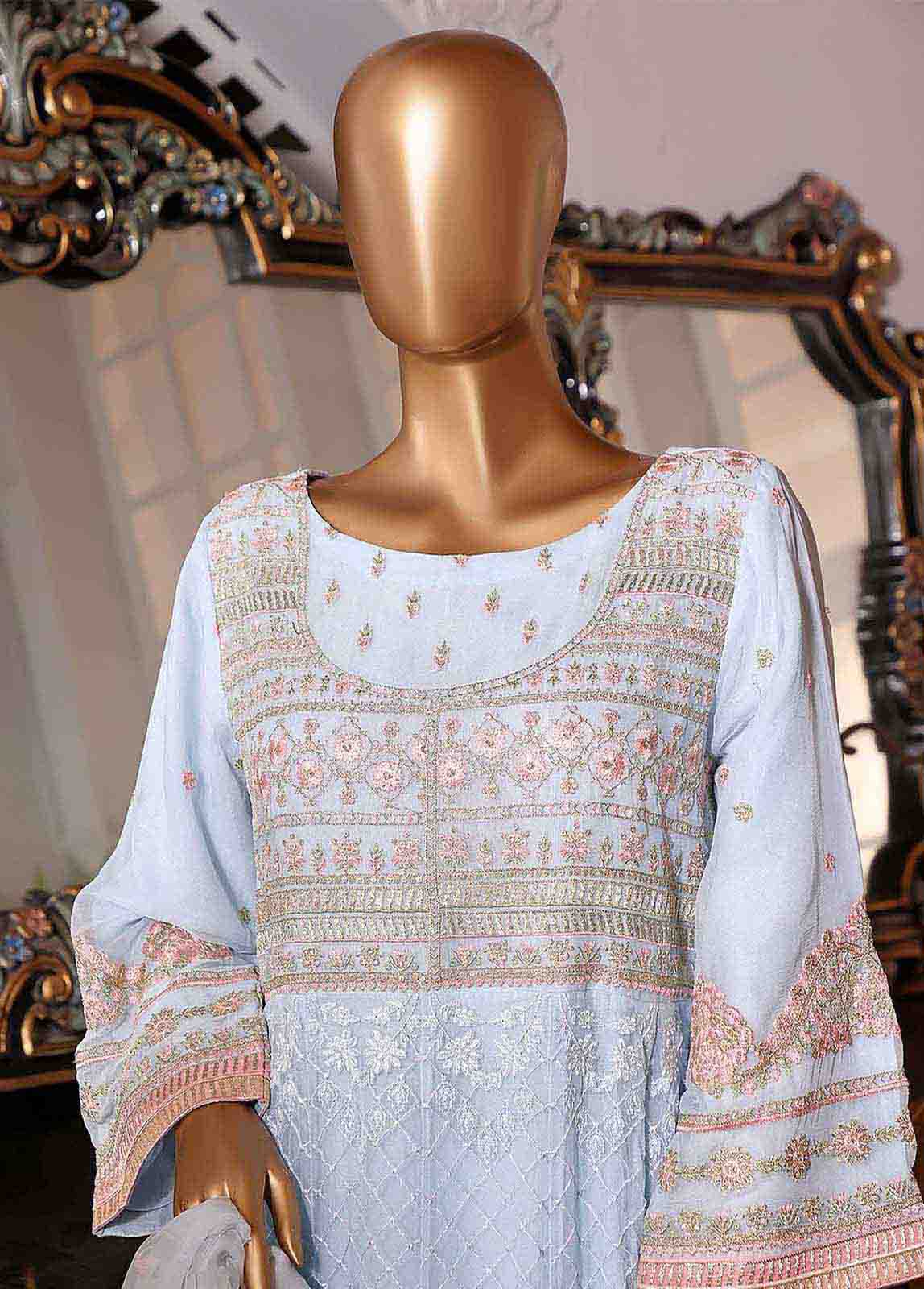 Bin Saeed Fabric - ZEF-C013 - 2 Piece Chiffon Formal