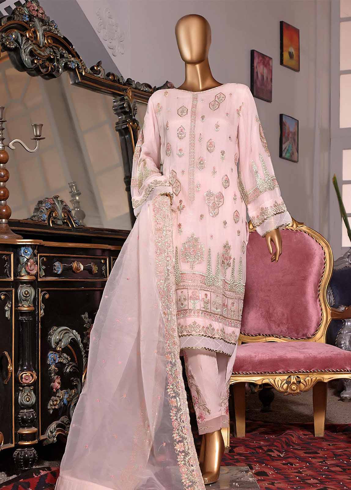 Bin Saeed Fabric - ZEF-C014 A - 2 Piece Chiffon