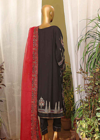 Bin Saeed Fabric - ZEF-C014 B - 3 Piece Chiffon